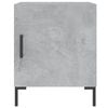 vidaXL Bedside Cabinet Concrete Grey Engineered Wood, Iron