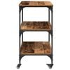 vidaXL Kitchen Trolley Old Wood 23.62 x 16.14 x 29.92 in