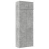 vidaXL Storage Cabinet Concrete Grey Engineered Wood Tall