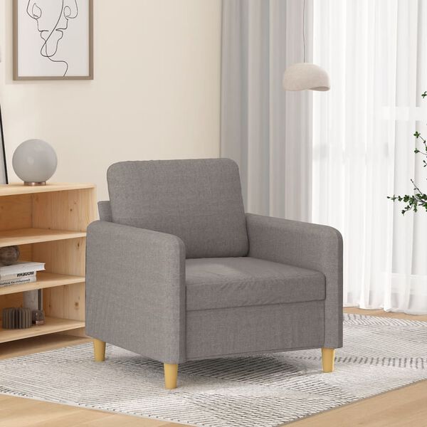 vidaXL Sofa Chair Taupe Fabric (100% polyester), metal, textilene