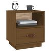 vidaXL Bedside Cabinet Honey Brown