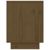 vidaXL Bedside Cabinet Set of 2 Honey brown Solid pinewood Compact