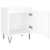 vidaXL Bedside Cabinet Set of 2 White Engineered Wood Medium