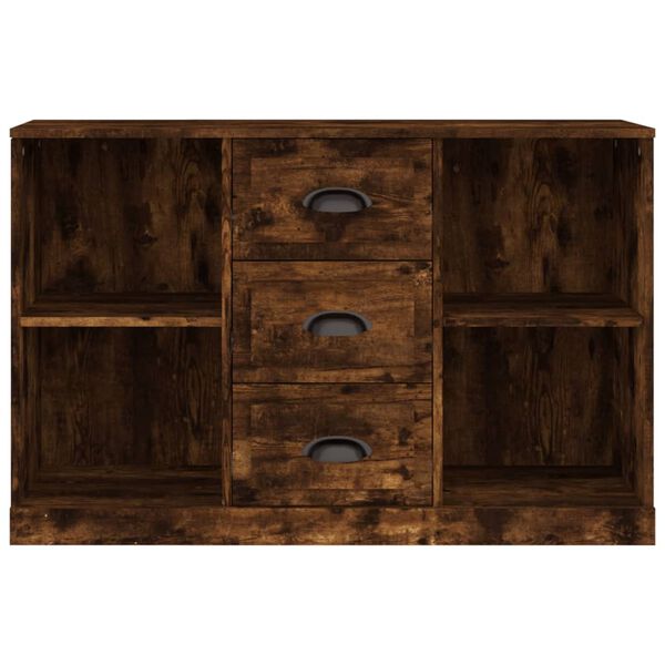 vidaXL Sideboard Smoked Oak Engineered Wood Medium Sideboard