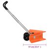 vidaXL Snow Shovel Orange, Silver, Black