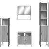 vidaXL Bathroom Furniture Set Grey Sonoma