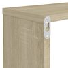 vidaXL Wall Shelf Set of 6 White Engineered Wood 31.5x5.9x10.4 in