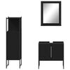 vidaXL Bathroom Cabinet Set Black