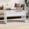 vidaXL Coffee Table High gloss white Engineered wood Medium