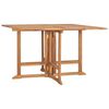vidaXL Outdoor Dining Set Natural Teak Solid Teak Wood Medium Foldable