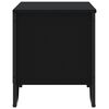 vidaXL Shoe Cabinet Black Engineered wood, metal Compact Shoe Cabinet