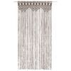 vidaXL Macrame Curtain Taupe 55.1x94.5" Cotton