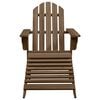 vidaXL Garden Chair Brown Solid fir wood Large Detachable