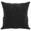 vidaXL Throw Pillow Black Velvet (100% polyester) 15.7 x 15.7 in