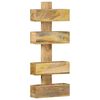 vidaXL Magazine Wall Rack Natural wood Solid mango wood Medium