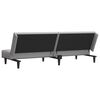 vidaXL 2-Seater Sofa Bed Light Gray Velvet