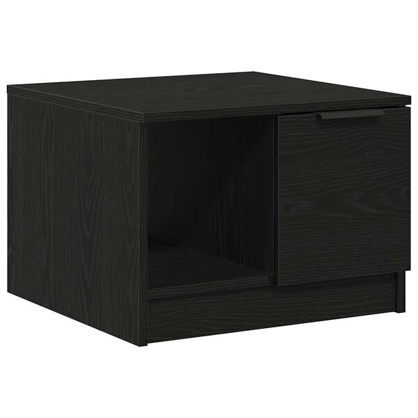 vidaXL Coffee Table Black oak 50 x 50 x 36 cm Engineered wood