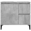 vidaXL Bathroom Cabinet Concrete Gray Engineered Wood Medium