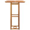 vidaXL Bistro Table Natural Solid Acacia wood Tall Simple Square