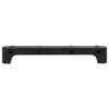 vidaXL Display Shelf Black Polyester fabric, Steel Large Display Shelf