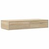 vidaXL Bed Drawers Sonoma Oak 31.50 x 14.37 x 6.50 in Engineered Wood