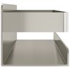 vidaXL Shower Shelf Silver Brushed 304 Stainless Steel Small