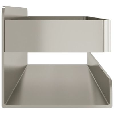 vidaXL Shower Shelf 9.1"x2.6"x2.4" Brushed 304 Stainless Steel
