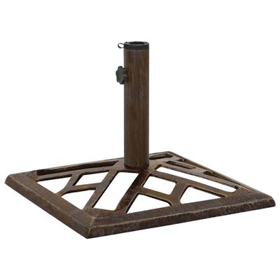 vidaXL Umbrella Base Bronze 17.3"x17.3"x12.2" Cast Iron