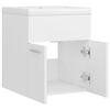 vidaXL Sink Cabinet With Basin White Engineered Wood Sink Cabinet
