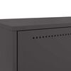 vidaXL Highboard Black Cold-rolled steel Slim Highboard Rectangular
