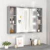 vidaXL Mirror Cabinet Gray Sonoma Engineered Wood, Acrylic Medium