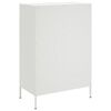 vidaXL Highboard White Cold-rolled steel Small White Highboard