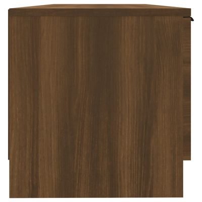 vidaXL TV Cabinet Brown Oak 40.2"x13.8"x14.4" Engineered Wood