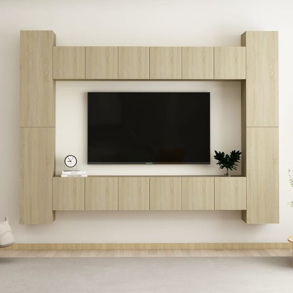 vidaXL TV Cabinet Sonoma Oak Engineered Wood Medium TV Cabinet
