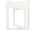 vidaXL Room Divider 4 Panels White Solid Wood Paulownia