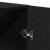 vidaXL Wall-mounted Cabinet Black Oak 23.62 x 12.20 x 27.56 in
