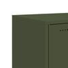 vidaXL Sideboard Olive Green 39.6"x15.4"x28.3" Steel
