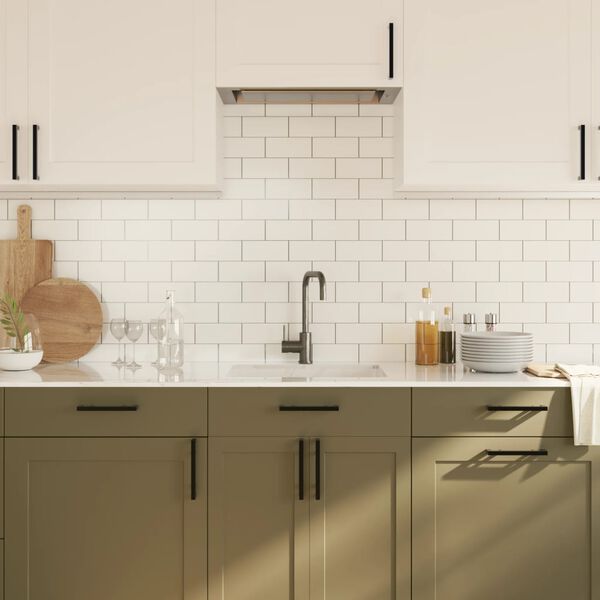 vidaXL Cabinet Handle Set of 10 Black