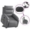 vidaXL Electric Stand Up Massage Recliner Chair Grey