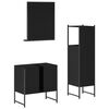vidaXL Bathroom Cabinet Set Black
