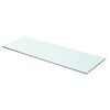 vidaXL Glass Panel Set of 2 Clear Toughened glass 27.6 x 9.8 in