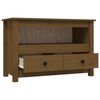 vidaXL TV Cabinet Honey brown Solid pine wood, metal medium TV Cabinet