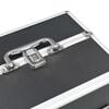 vidaXL Make-up Case 8.7"x11.8"x8.3" Black Aluminum