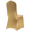 vidaXL Chair Cover Set of 6 Gold 90% polyester and 10% spandex Universal