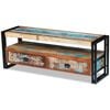 vidaXL TV Cabinet Multicolor Solid reclaimed wood, Steel Medium