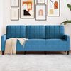 vidaXL 3-seater Sofa Blue Velvet 3-seater Attractive Design