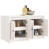 vidaXL Outdoor Kitchen Cabinet White Solid Pine Wood Medium