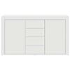 vidaXL Sideboard White 47.24 x 14.17 x 27.17 in Engineered Wood