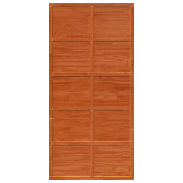 vidaXL Barn Door Wax Brown 39.4x81.9" Solid Wood Pine