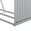 vidaXL Log Holder Silver 47.2"x17.7"x39.4" Galvanized Steel